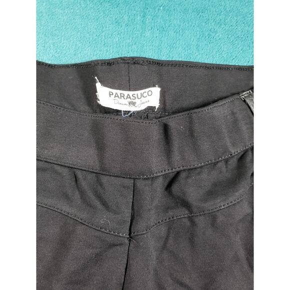 Parasuco Dress Pants Size Large Womens Black Stretch Mid Rise Straight Ankle NWT - Picture 5 of 11